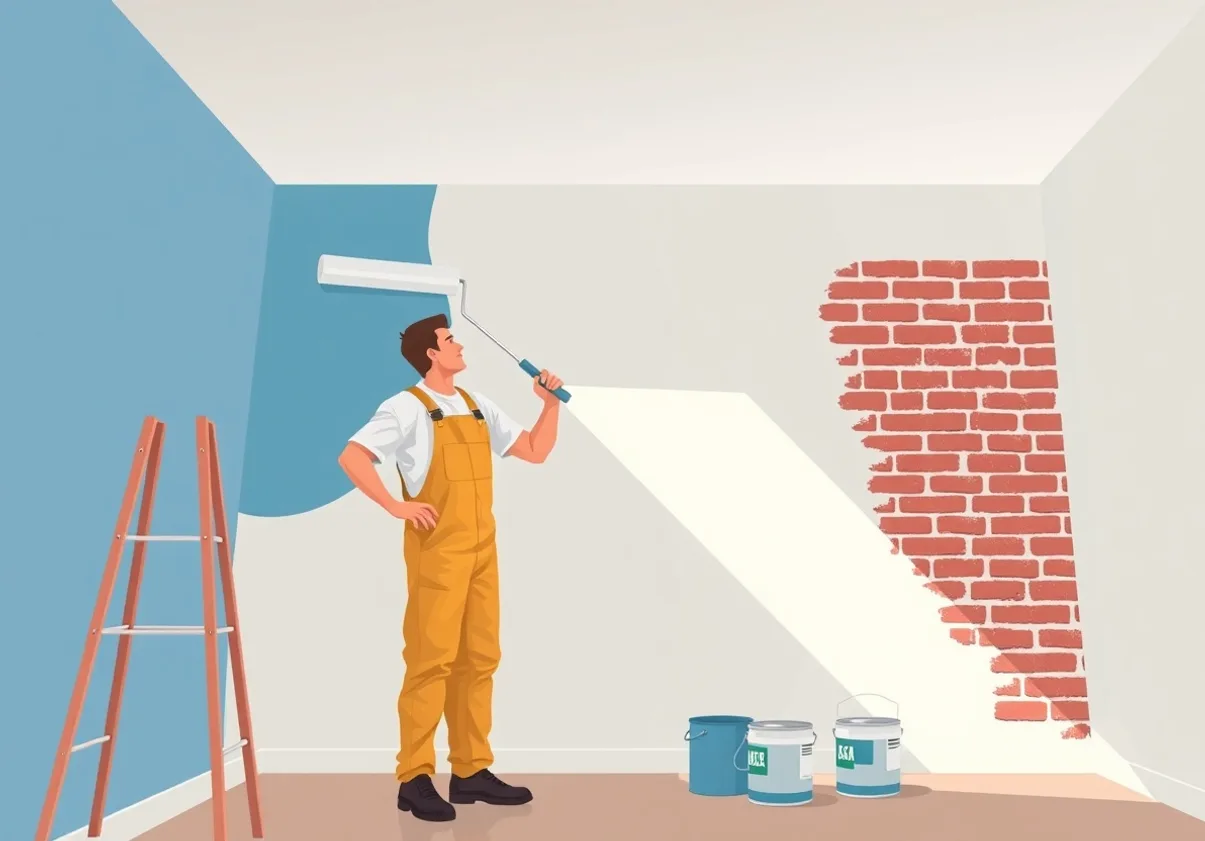 Peintre Déville-lès-Rouen 76250 en intervention sur un chantier